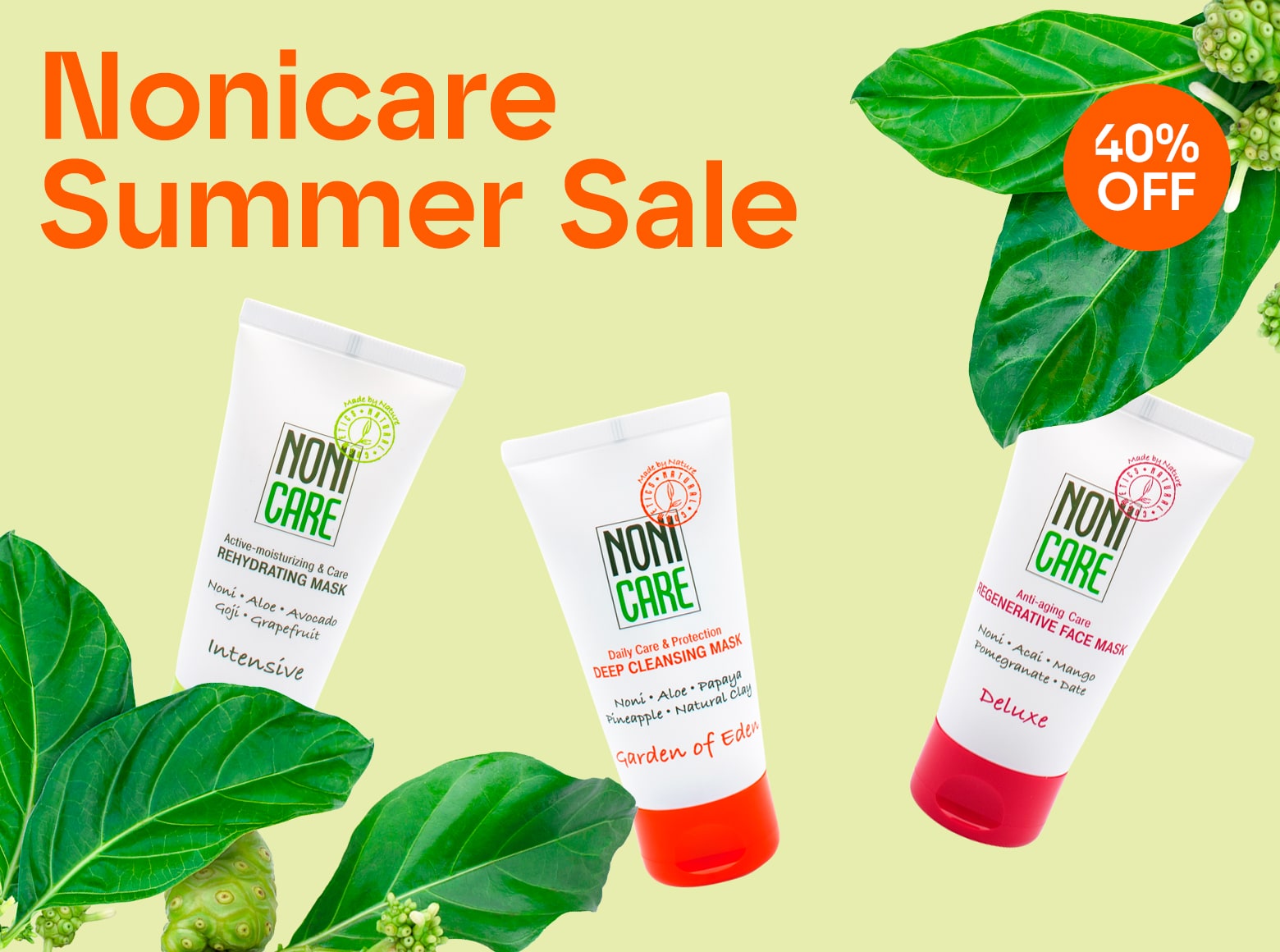 NoniCare Summer Sale 40% Off